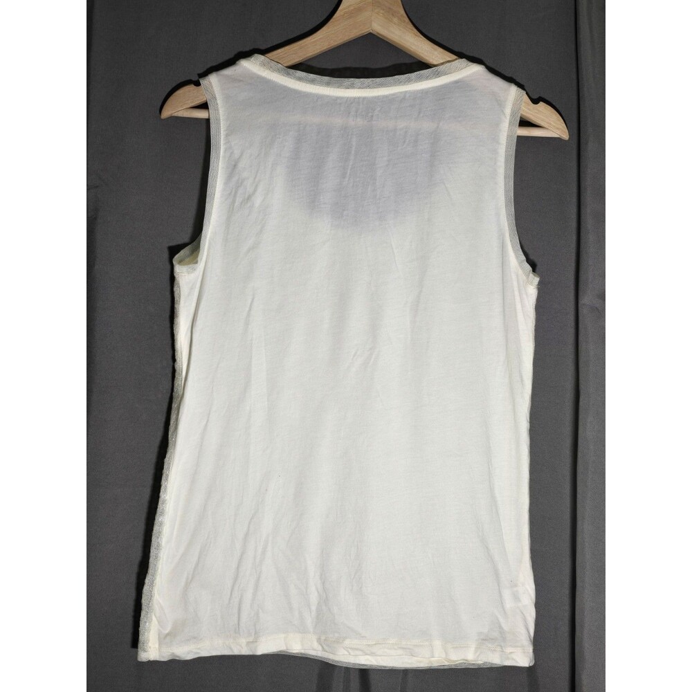LOFT Cream Sequin Tank Top - Picture 5 of 6